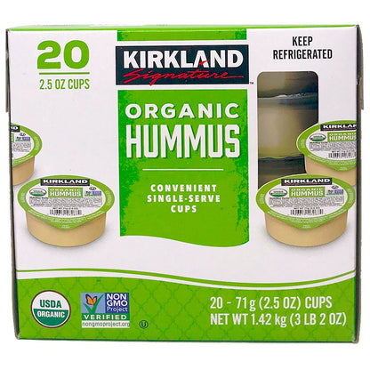 Kirkland Signature Organic Hummus 20 count cups