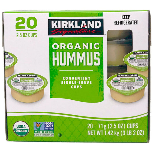 Kirkland Signature Organic Hummus 20 count cups