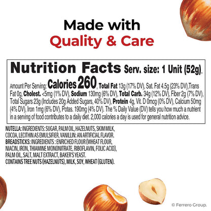 Nutella & Go sweet snack for lunchbox or travel