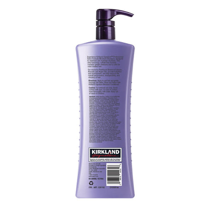 Kirkland Signature vegan moisturizing shampoo front view