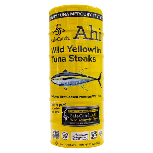 Safe Catch wild yellowfin tuna steaks 6-count pack