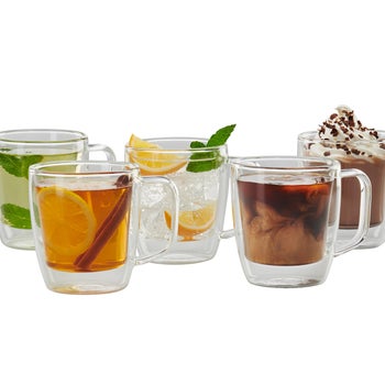 J.A. Henckels double wall glass mug set
