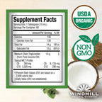 Pure coconut oil MCT oil supplement bottle