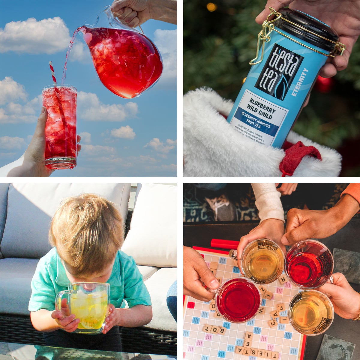 Blueberry Wild Child tea bundle packaging