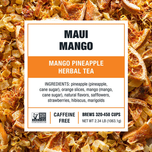 Tiesta Tea Maui Mango tea two 1 lb bags