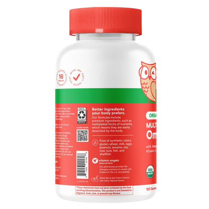 180-count SmartyPants gummy multivitamin bottle