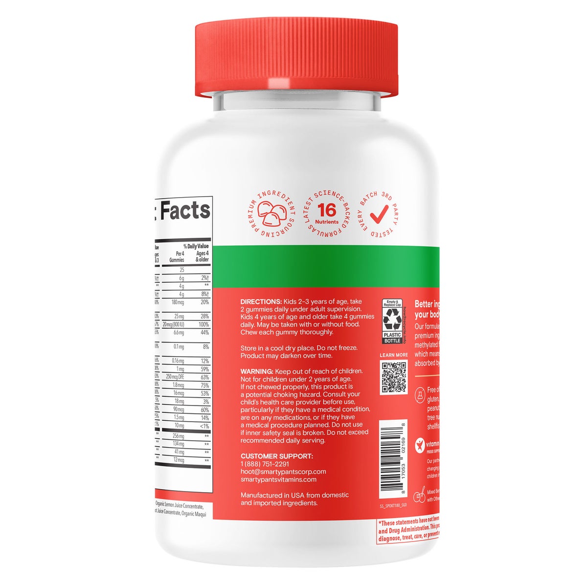 USDA certified organic kids multivitamin supplement