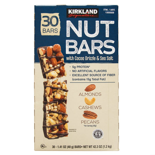 Kirkland Signature Nut Bars 30-count box