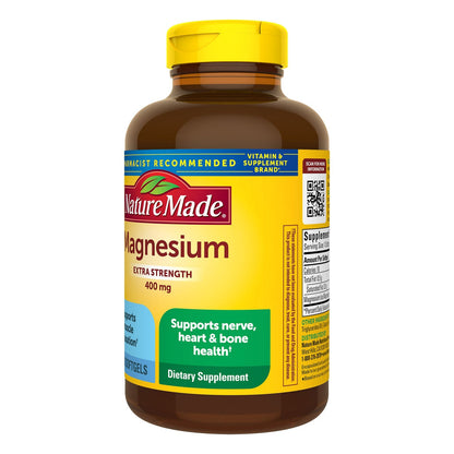 Nature Made Extra Strength Magnesium 400 mg front label