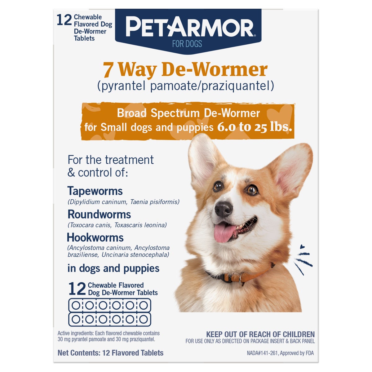 PetArmor chewable de-wormer for puppies and small dogs