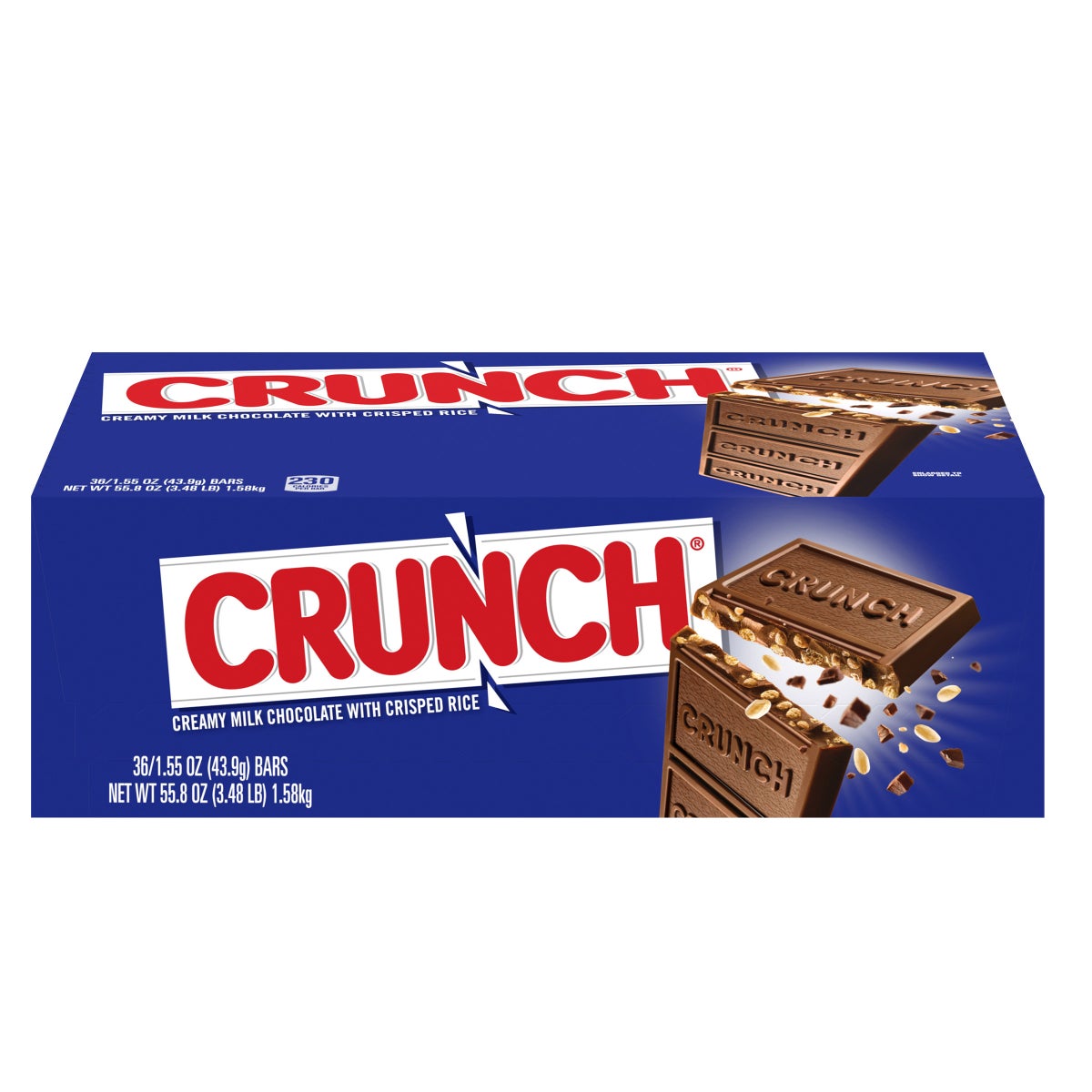 Crunch candy bars with crisped rice