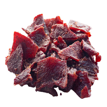 Old Trapper beef jerky snack packaging front view