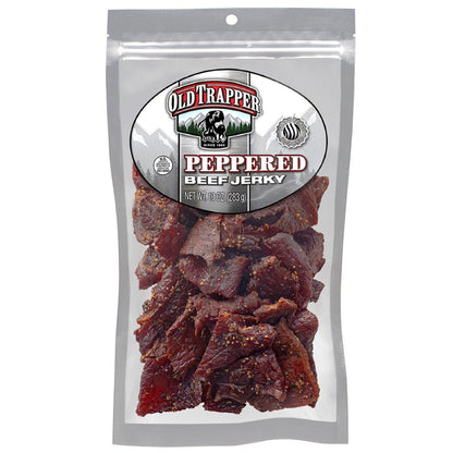Old Trapper peppered beef jerky 10 oz bag