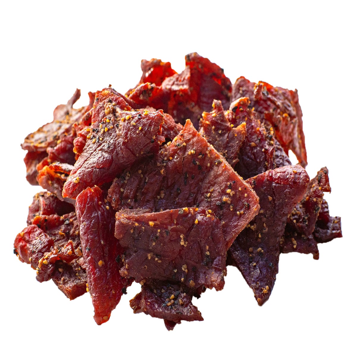 Naturally smoked peppered jerky by Old Trapper