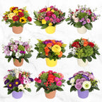 Mini floral centerpieces 9-count arrangement set
