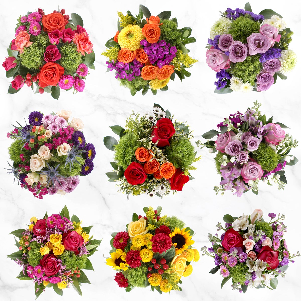Fresh mini flower arrangements for events