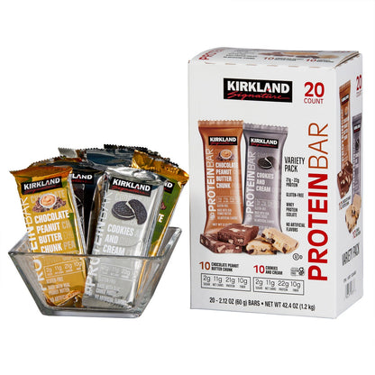 Kirkland Signature Cookies and Cream protein bars
