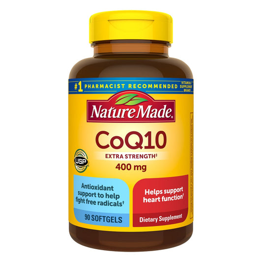 Nature Made CoQ10 400 mg softgels bottle