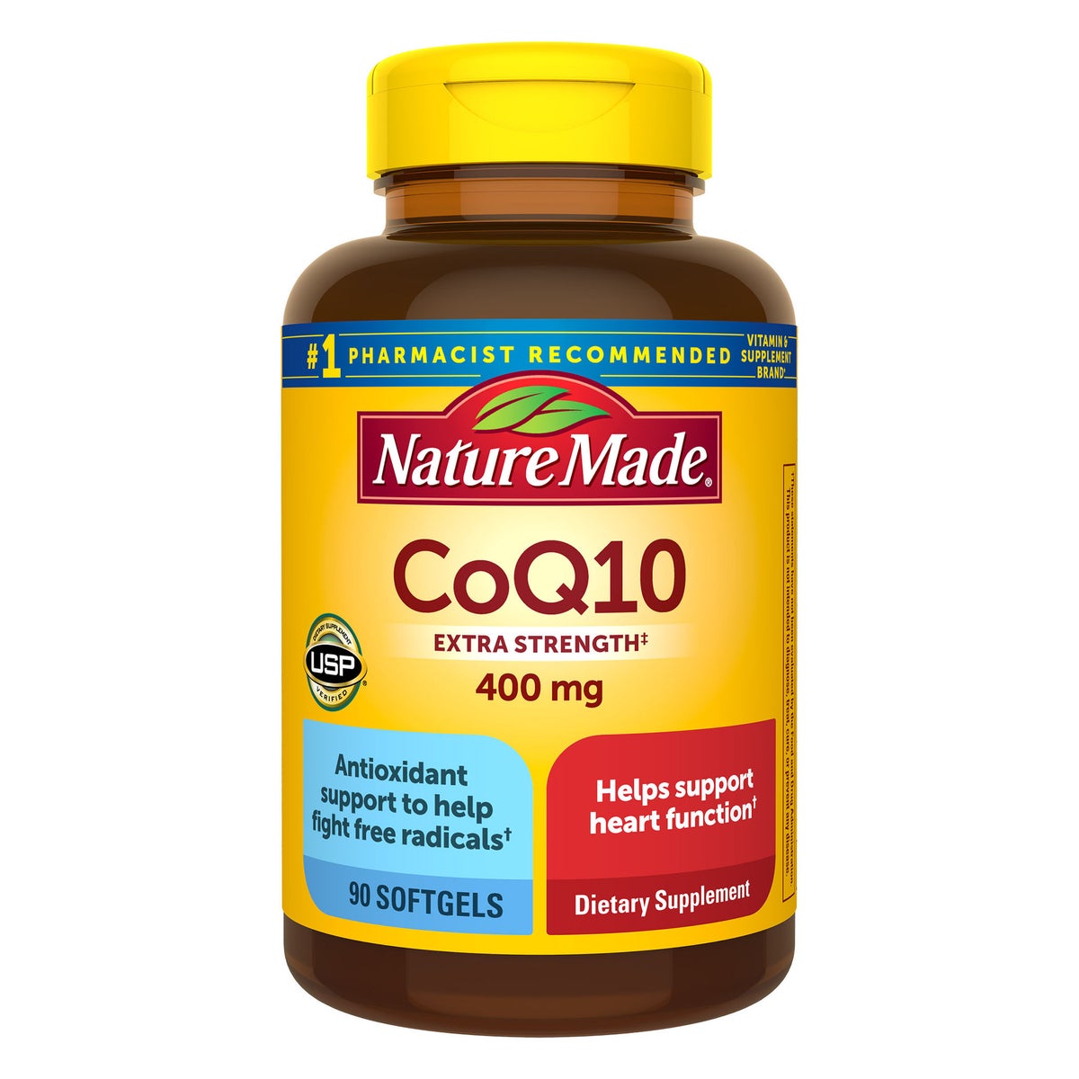 Nature Made CoQ10 400 mg 90 softgels bottle