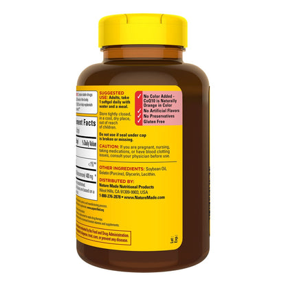 Nature Made CoQ10 softgels dietary supplement