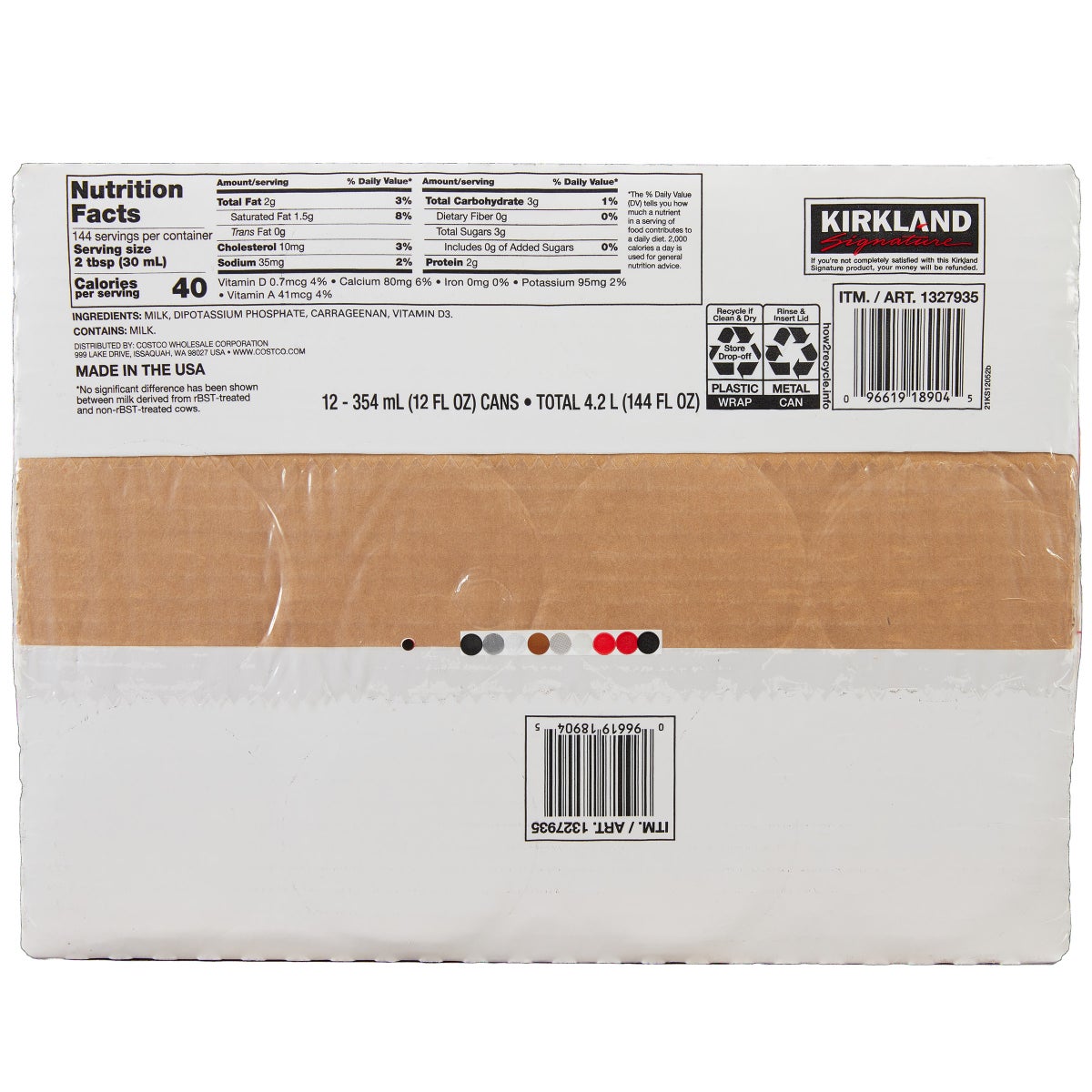 Kirkland Signature kosher evaporated milk
