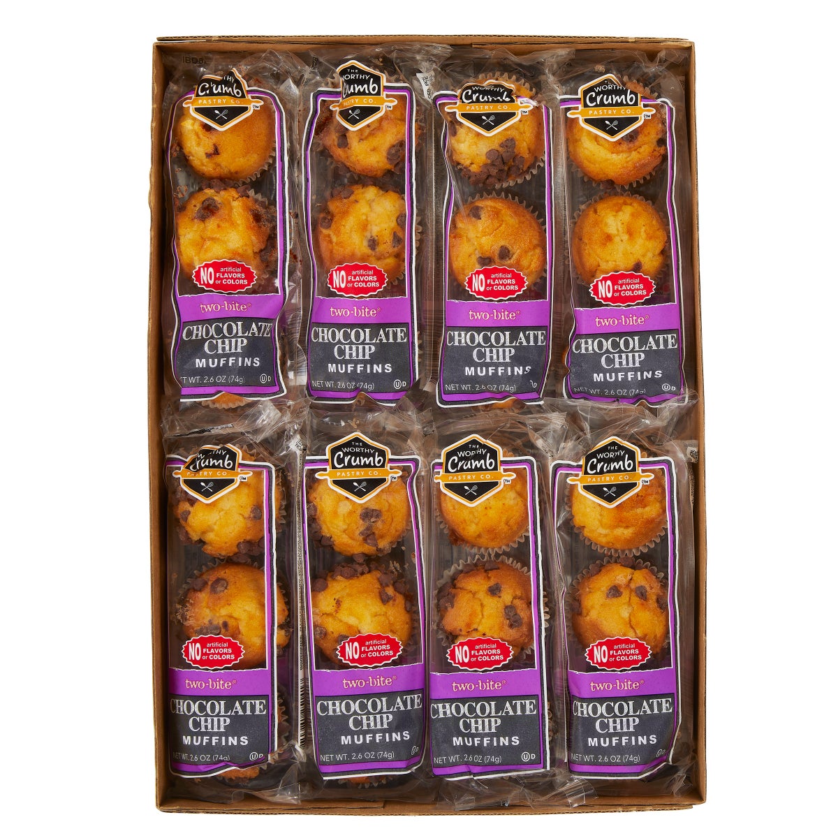 The Worthy Crumb chocolate chip mini muffins 16 count