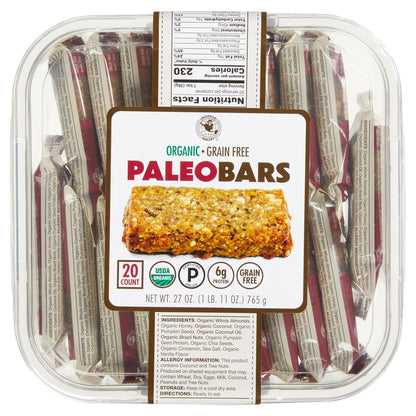 Universal Bakery Organic Paleo Bars 20-count box