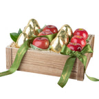 Gift basket with 6 apples and 6 pears