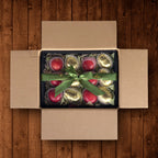 Ready-to-gift apple and pear basket