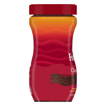 Folgers instant coffee classic roast front label