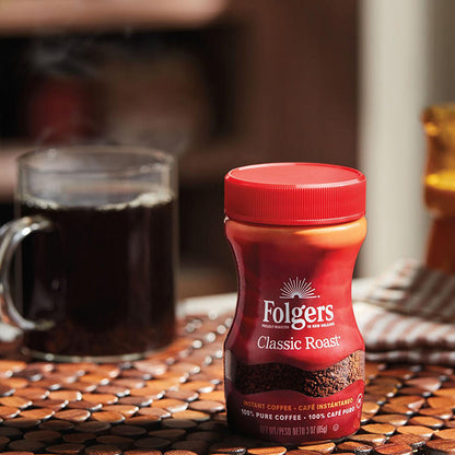 Easy-mix instant coffee crystals
