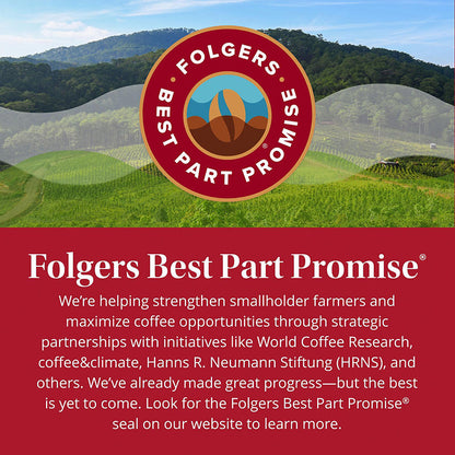 Folgers Classic Roast instant coffee side view