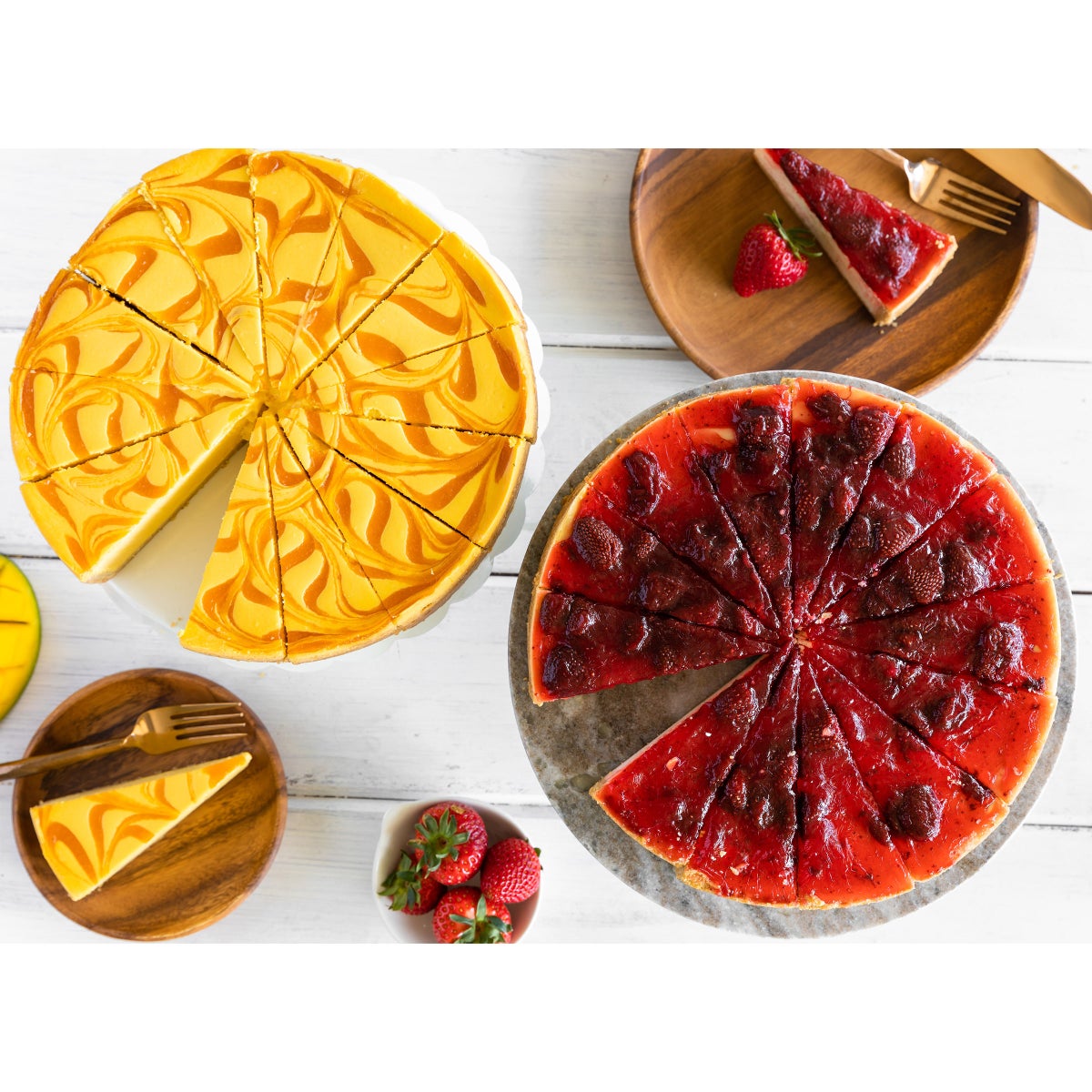 Mango cheesecake dessert from David's Cookies