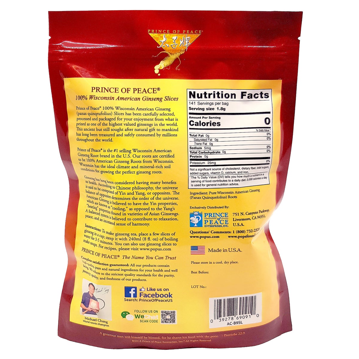Prince of Peace herbal ginseng slices
