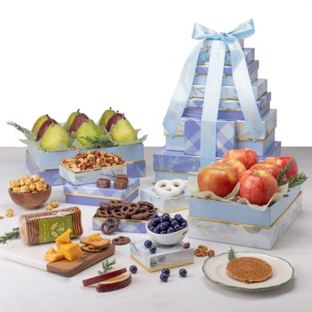 The Fruit Company Festive 10-Box fruit gift tower