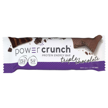 Power Crunch Protein Energy Bar, Triple Chocolate, 1.4 oz, 12-count