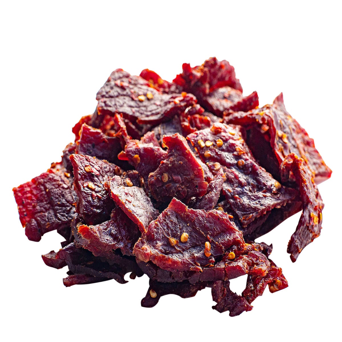 Resealable bag of Old Trapper beef jerky