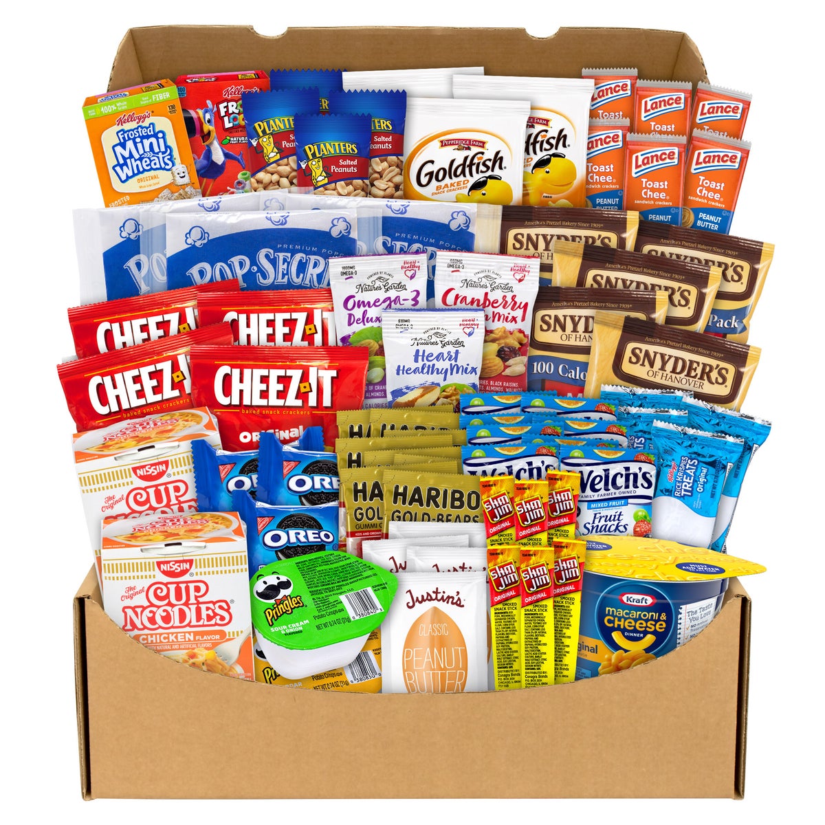 Dorm room snack box 68-piece variety pack