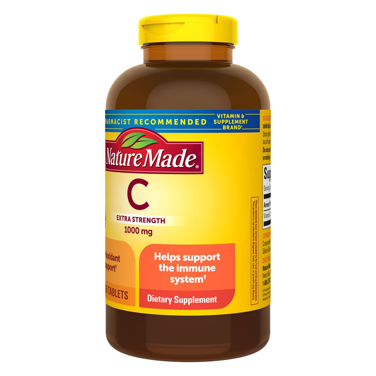 Bottle of Nature Made vitamin C 365 tablets
