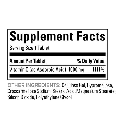 Large value bottle of Nature Made vitamin C