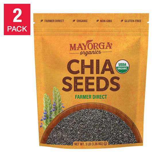 Mayorga organic chia seeds 3 lb 2-pack