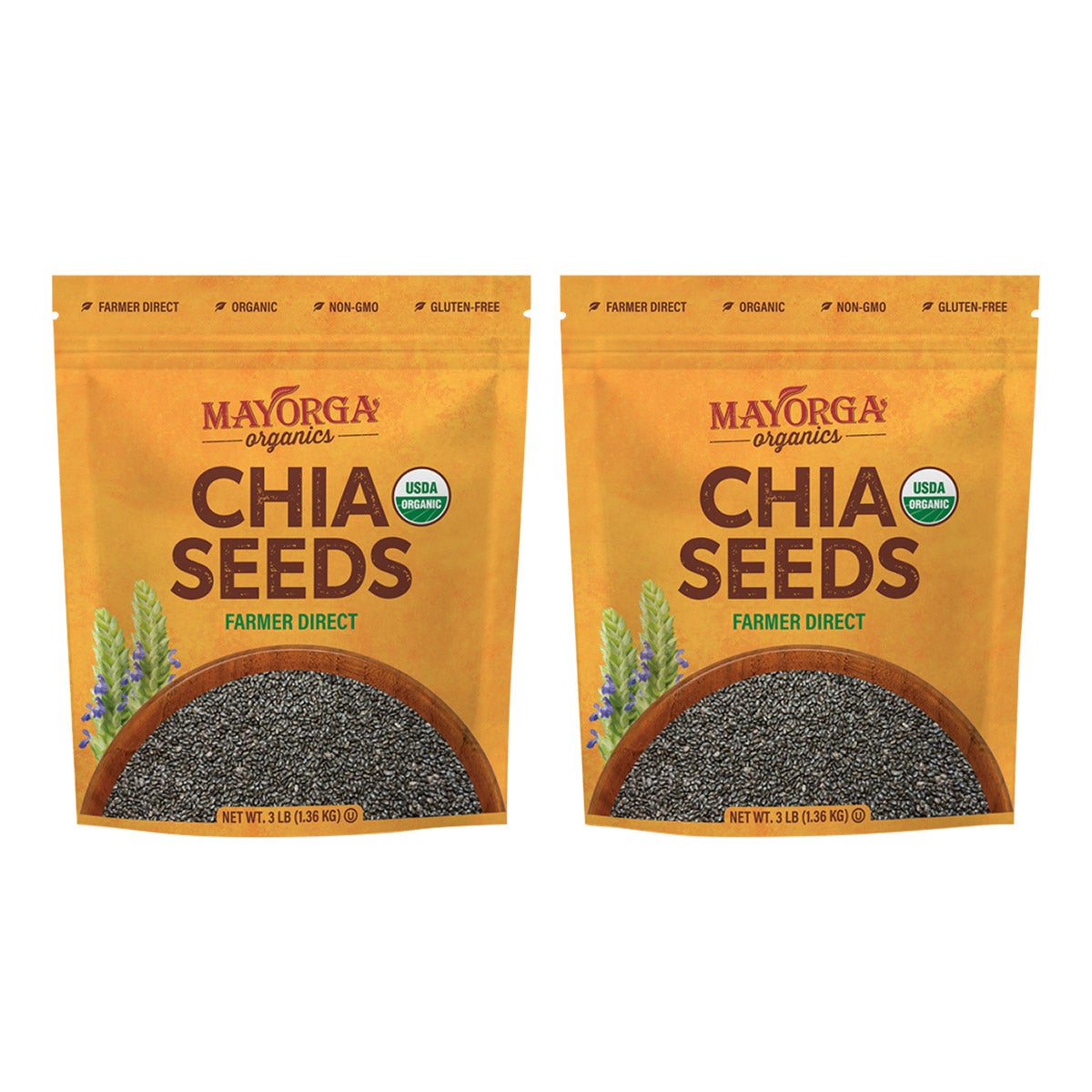 USDA organic chia seeds by Mayorga