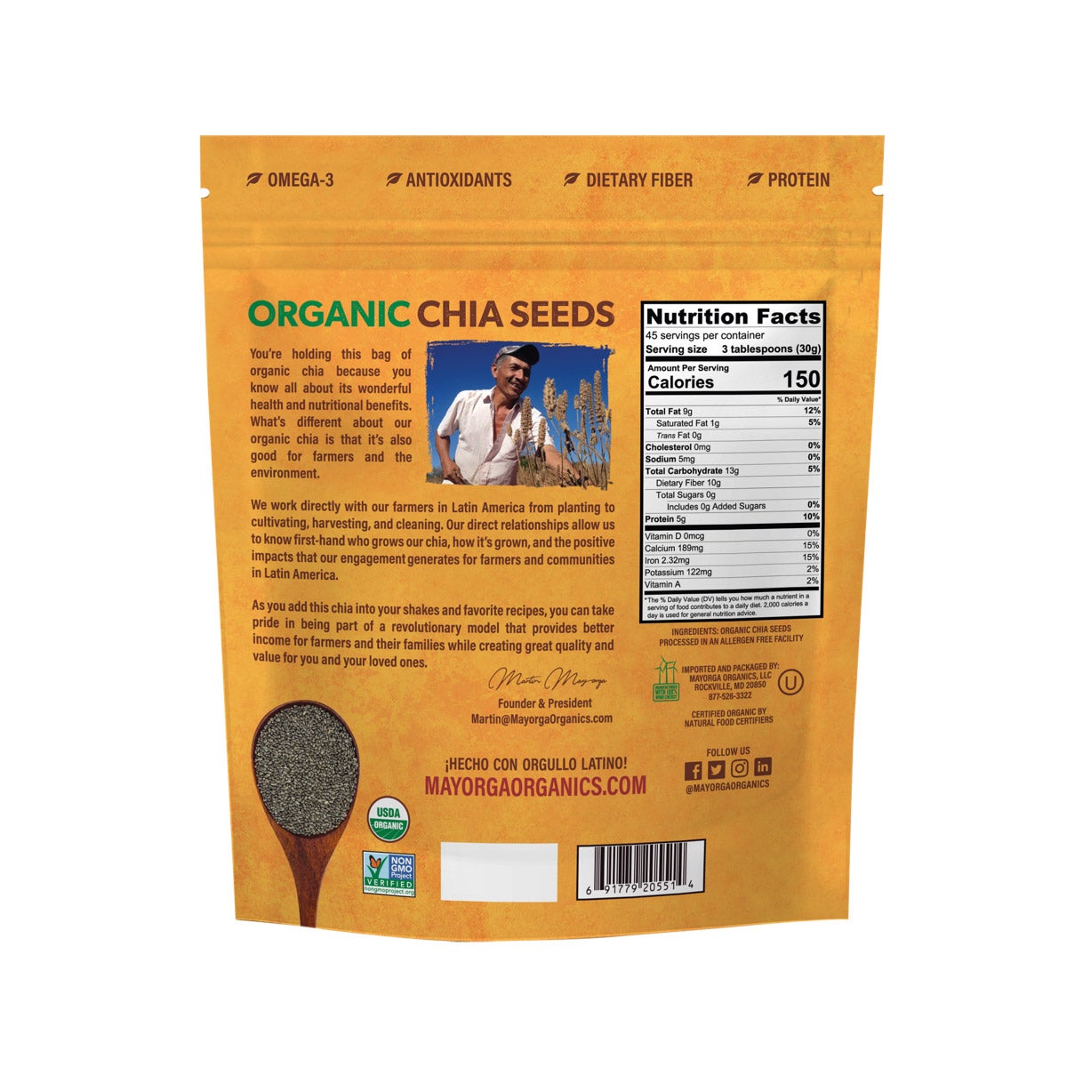 Bulk chia seeds for pantry and baking