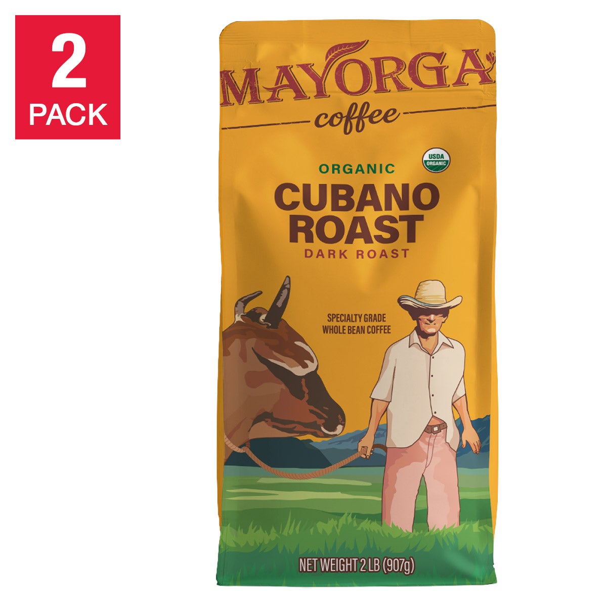 Mayorga Café Cubano Roast organic dark roast whole bean coffee