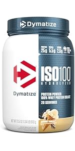 Dymatize ISO100 protein powder product image