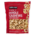 Kirkland Signature fancy whole cashews 2.5 lb package