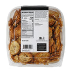 Schwartz Brothers crunchy everything bagel chips container