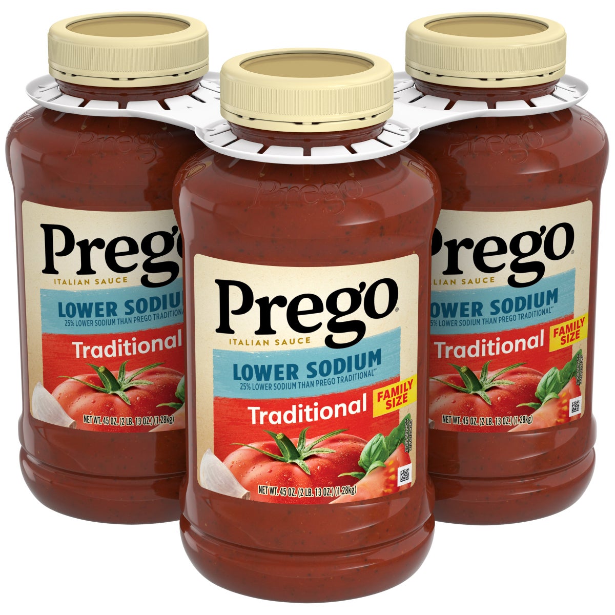 Prego low sodium pasta sauce 3-pack