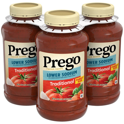 Prego low sodium pasta sauce 3-pack