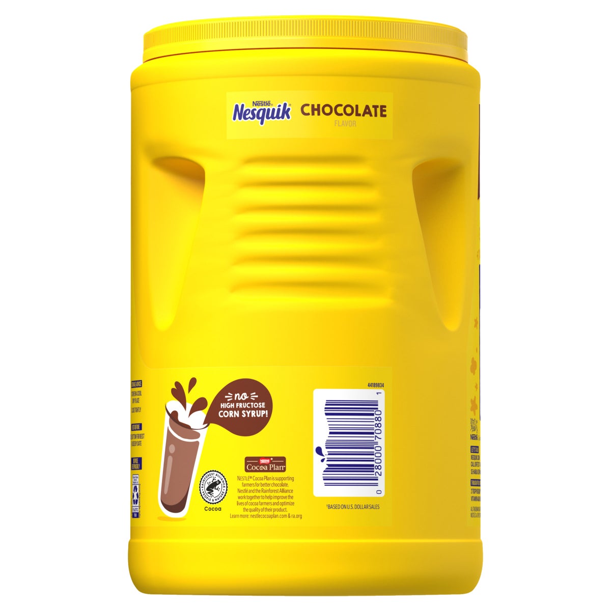 Nestlé Nesquik chocolate drink mix serving suggestion
